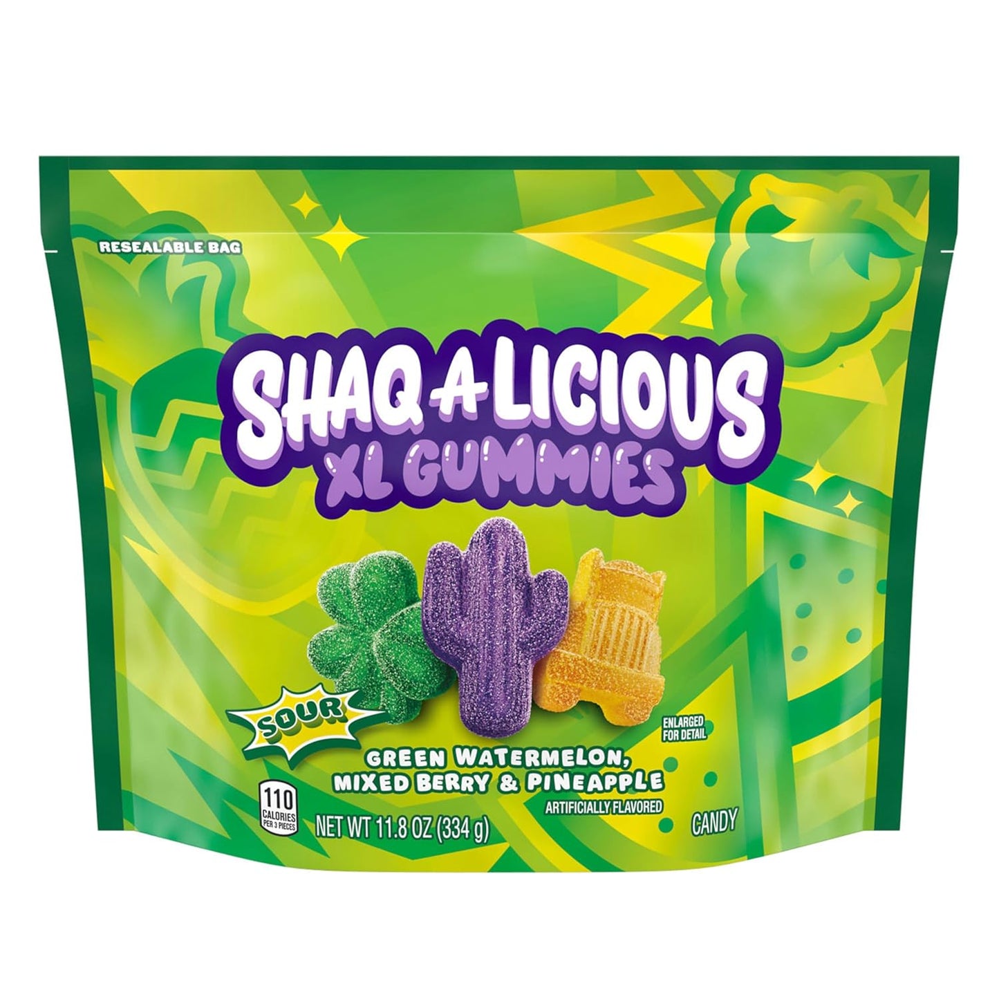 XL GUMMIES Sour Chewy, Candy Bag, 11.8 Oz